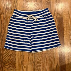 Talbots | Blue and White Striped Terry Shorts EUC XS T by Talbots